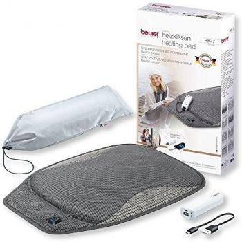 Beurer HK47 - Almohadilla electrónica, batería externa de 2600 mAh, cargador USB, color gris