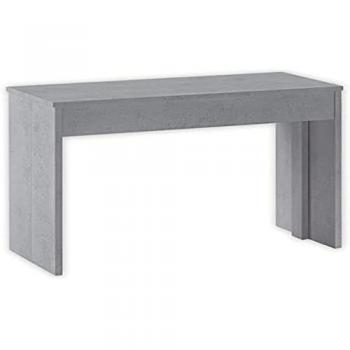 Mesa Consola Extensible 301 cm - Comedor Plegable para 14 Comensales - Acabado Cemento - Dimensiones Cerrada: 90x50x78 cm - Estilo Moderno y Práctico