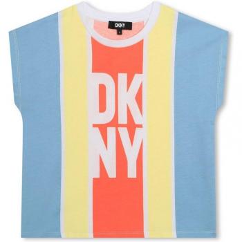 Camiseta de niña multicolor de algodón DKNY D60094_Z40 sin mangas