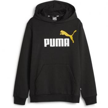 Puma Essentials+ Two-Tone Big Logo Junior Hoodie 586987-41 Black