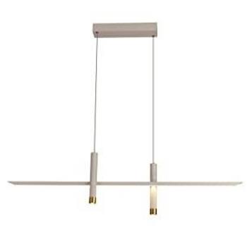 Lámpara Colgante Lineal LED Esparta 30W, Blanco/Dorado, 3000K, 1400lm, 3 Años de Garantía