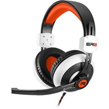 Sharkoon RUSH ER2 Binaurale Diadema Negro, Rojo, Color blanco auricular con micrófono - Auriculares con micrófono