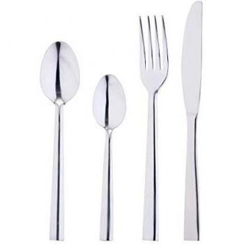 Renberg Q2709 Set 24pcs cuberteria acero inoxidable Crete mate