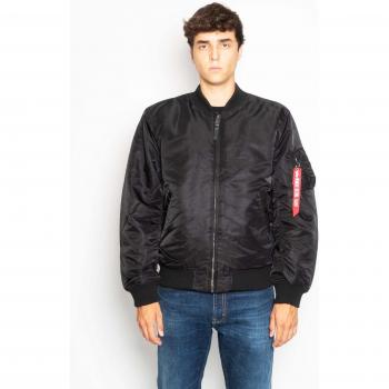 Alpha Industries MA-1 Dragon EMB Men's Winter Bomber Jacket - Black, Size L