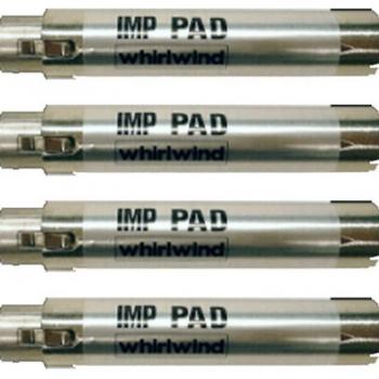 Whirlwind IMPAD30 In-Line XLR Barrel with 30 dB Pad
