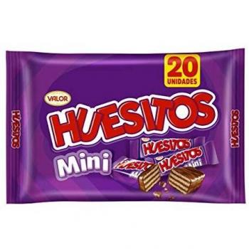 Huesitos Mini - Barritas de Barquillo en versión Mini cubierto de Chocolate con Leche y con relleno de Cacao - 20 x 13.5 Gramos