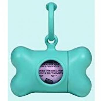 Pet Bag Dispenser United Pets Bon Ton Nano Classic Dog Aquamarine Recycled plastic (6 x 3 x 4 cm)