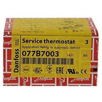 Termostato Danfoss N°3 con Descongelación Automática para Refrigerador 077B7003