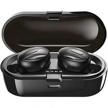 Auriculares Bluetooth Aclouddatee 2020, Bluetooth 5.0, inalámbricos, micrófono de sonido estéreo, mini auriculares inalámbricos con auriculares y funda de carga portátil para iOS Android PC