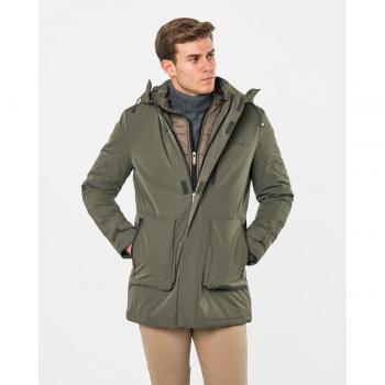 Parka Spagnolo de hombre con cierre de cremallera en color verde