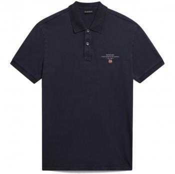 Napapijri Elbas Men's Short Sleeve Polo Shirt - Dark Blue, Size M