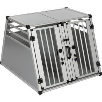 Jaula de transporte doble AluRide - L: 80 x 92 x 65 cm (An x P x Al)