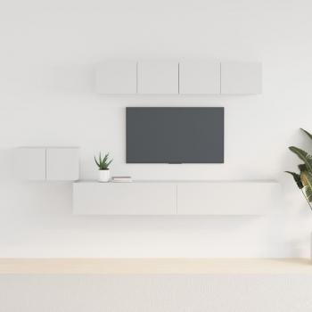 vidaXL Set de muebles para TV 5 piezas madera contrachapada 100 x 30 x 30 cm