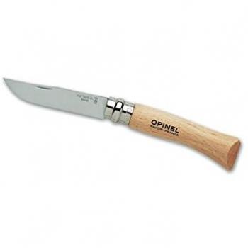 Navaja Opinel Nº 7VRI de Acero Inoxidable con Hoja de 8 cm - Modelo 10019
