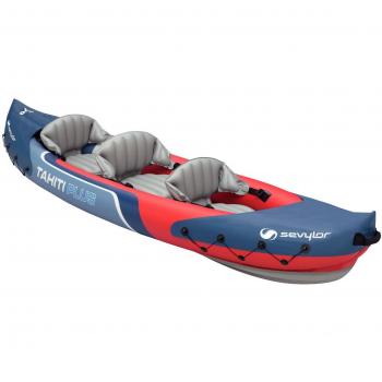 SEVYLOR Tahiti Plus Hinchable, Kayak Blau Rot Grau 385 X 90 Cm 205516, Azul