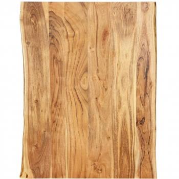 vidaXL Table Top Solid Acacia Wood 80x(50-60)x2.5 cm