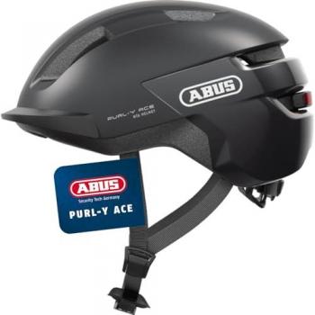 ABUS Purl-Y Ace Urban Bicycle Helmet, Size L (57-61 cm), Titan Gray