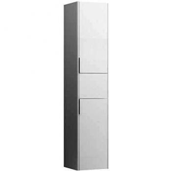 Armario Alto Base LAUFEN 165x35x33,5cm, 2 Puertas (Bisagra Izquierda), 1 Cajón, Color Ulme Oscuro