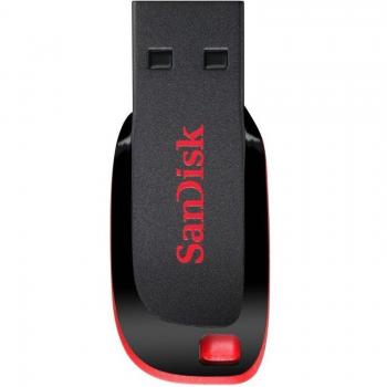 SanDisk Cruzer Blade 32GB USB 2.0 Flash Drive (SDCZ50-032G-B35) Black/Red