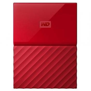 WD My Passport - Disco Duro Portátil de 1 TB y Software de Copia de Seguridad Automática, Rojo