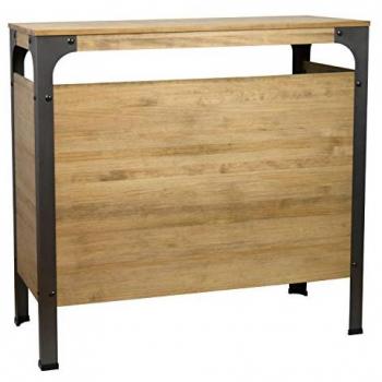 Mostrador Bristol Industrial Vintage 110x40x108cm en Madera Maciza de Pino