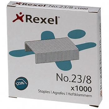 Grapas Rexel 23/8 Acero Caja de 1000 Unidades