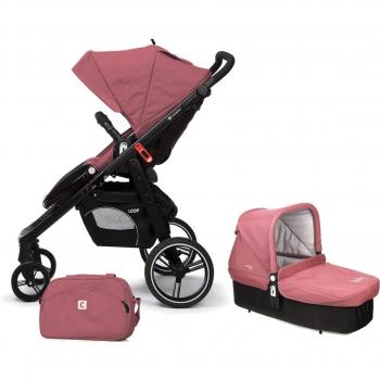 Casualplay Match 2 Loop - Silla de paseo con chasis negro + CasualplayCot, color boreal
