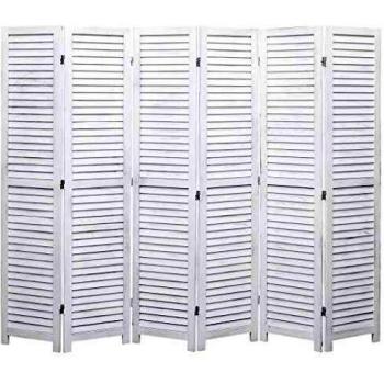 vidaXL Parrilla de 6 Paneles, Color Blanco 210 x 165 cm