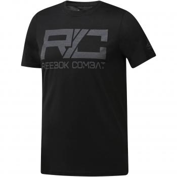 Reebok Combat Mark Tee Camiseta, Hombre, Negro