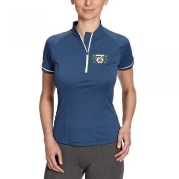 Maloja ChristelM - Camiseta de ciclismo para mujer, tamaño XS, color azul