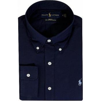 Camisa de hombre Polo Ralph Lauren Slim Fit Popelina Azul Marino XL