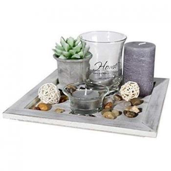 BigBuy Home Centro de Mesa Candles & Garden Homania