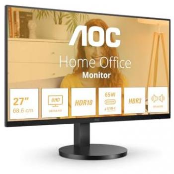 Monitor AOC U27B3CF 27 4K UHD IPS con USB-C, HDMI y ajuste de altura