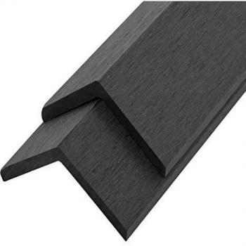 5-Piece WPC Decking Angle Trims 170 cm Grey