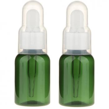 2pcs Botella Contenedor Frasco Gotero Pipeta Vacía Botellas de Muestra para Aceite Esencial 35ML