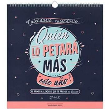 Mr. Wonderful WOA09847ES, Calendario de Pared 2020, Talla Única, Azul
