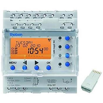 Theben tr644top2rc - Interruptor anual digital tr644 top2 rc 4 canal
