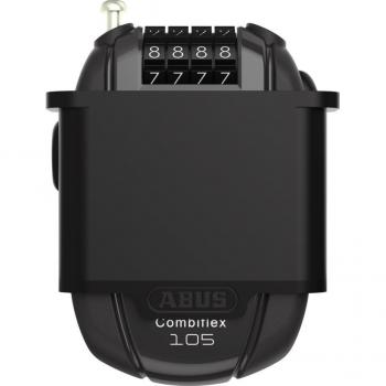 Abus Combiflex Rest 105 Retractable Cable Lock with Holder and Combination Code - Black