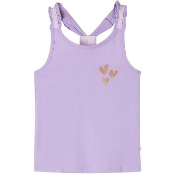 Camiseta de tirantes infantil color lila 140