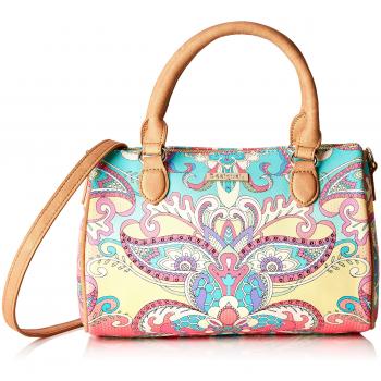 Desigual - Bag Grand Valkiria Bowling Med Women, Carteras de mano con asa Mujer, Naranja