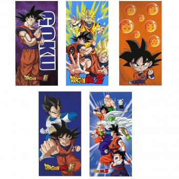 Toalla Playa Piscina Baño SON GOKU CHIBI DRAGON BALL SUPER BOLAS DE DRAGÓN 140 x 70 cm