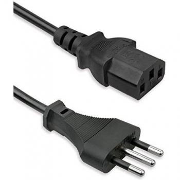 Cabo de Alimentación para PC 1.5m con Conector Italiano Tipo L y IEC C13 - Vultech ALIM15-ITA