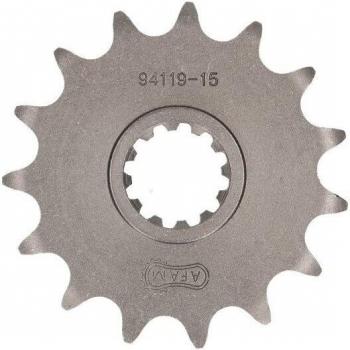 Piñón AFAM 15 Dientes 420 para Minarelli AM6 - Beta, Motorhispania, Rieju y Yamaha