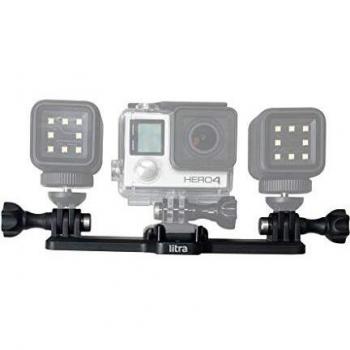 Litra Triple Stand for 2 Torches + GoPro, Adults Unisex, Black, 10