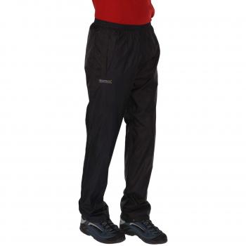 Regatta Pack-It Men's Waterproof Overtrousers - Black, XS