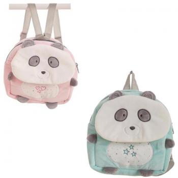 Mochila Infantil Rosa Panda 26 x 22 cm