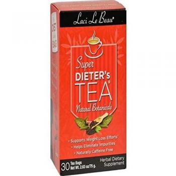 Natrol Laci Le Beau Super Dieter Natural Botanicals 30 bolsas de té 100 g