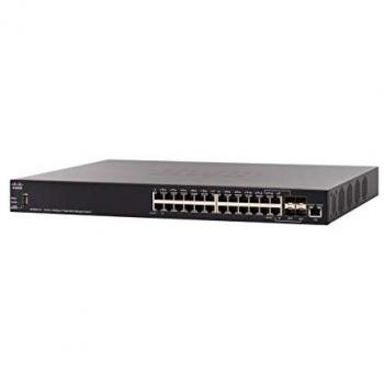 SX350X-24-Port 10GBase-T Stackable Managed Switch - 24x 10G 10GBase-T copper ports - 4x 10G SFP+ ports
