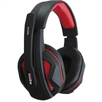 Approx Gaming APPGH7R - Auricular Gaming, Color Rojo y Negro