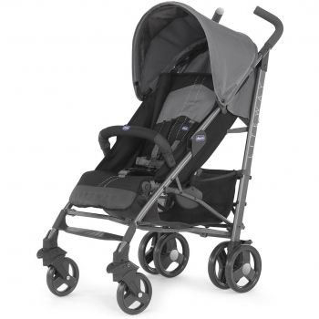 Chicco Lite Way2 - Silla de paseo ligera y compacta, 7,5 kg, color gris